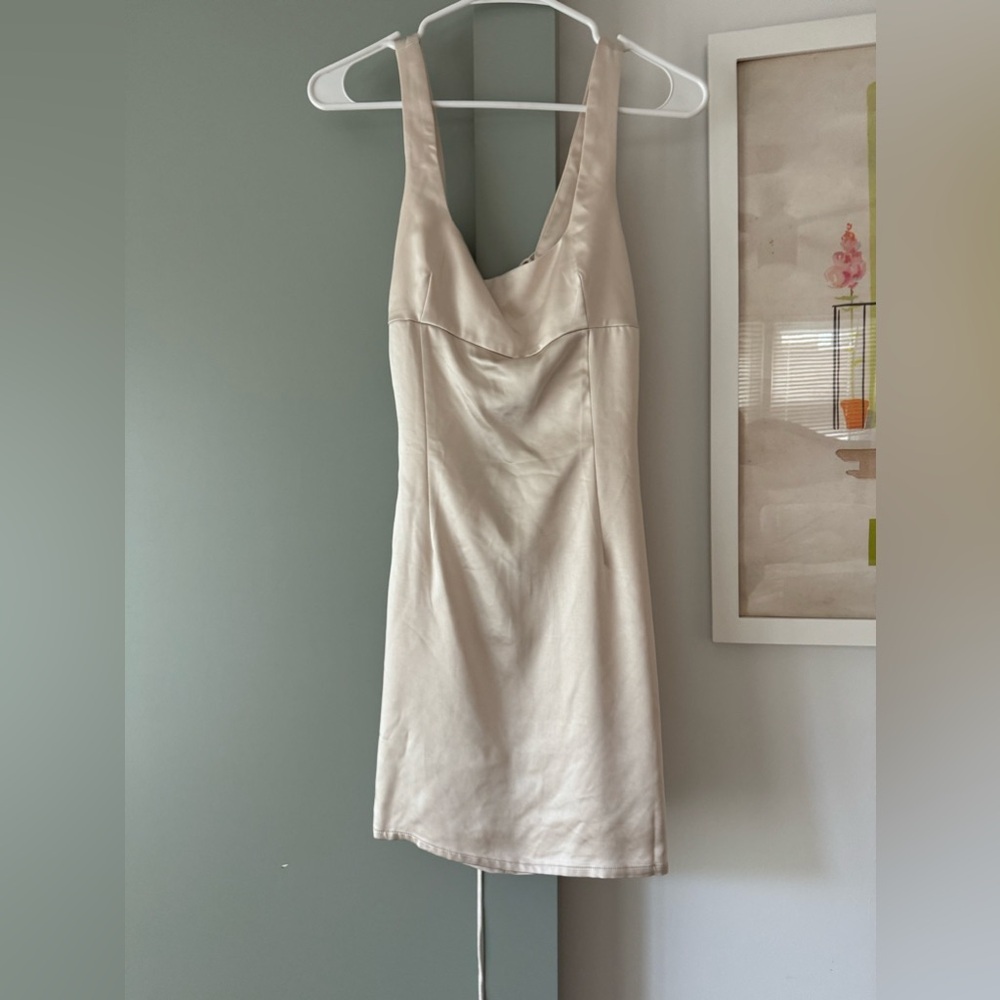 Princess Polly silk mini backless dress